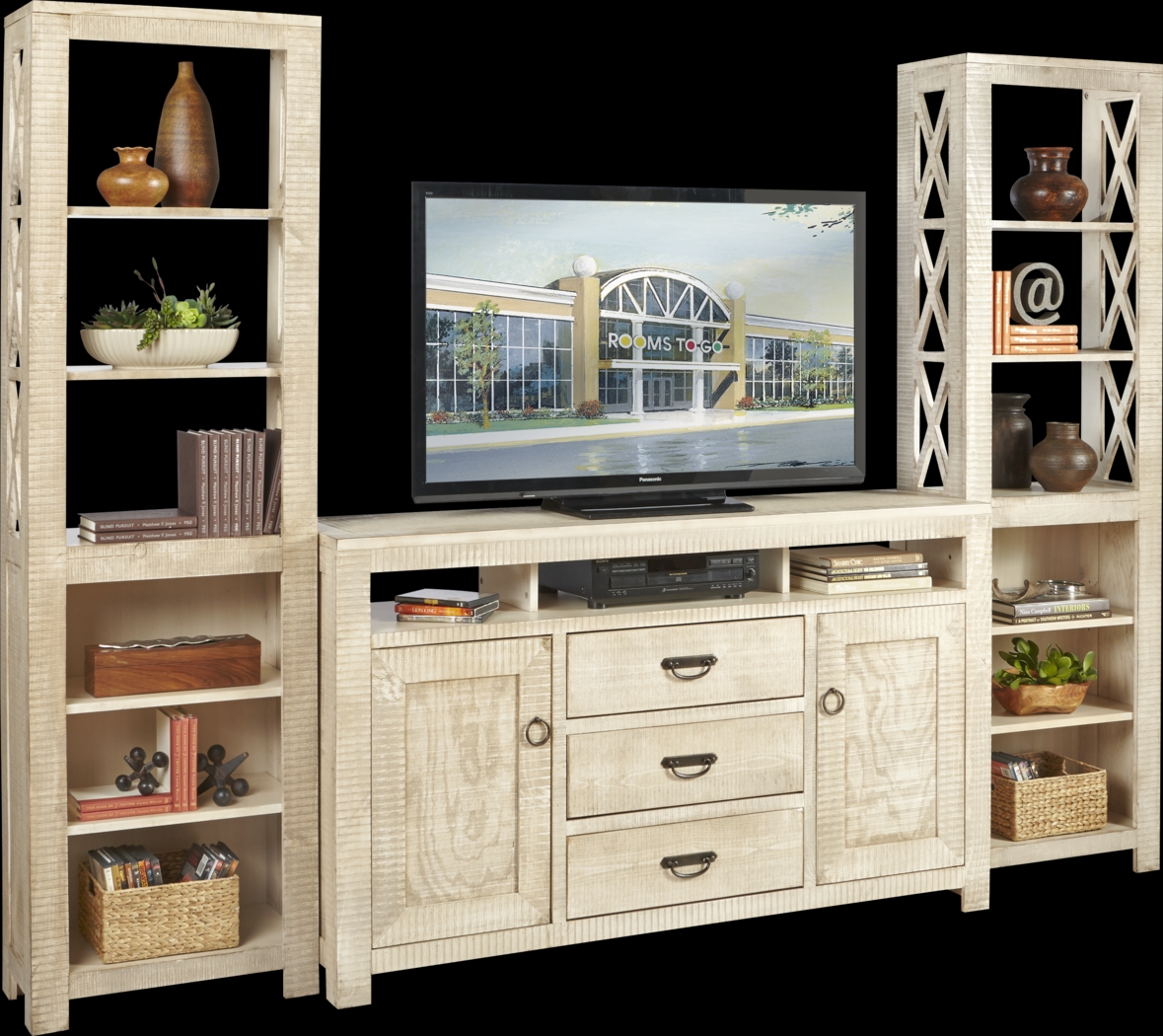 South Creek White 3 Pc Wall Unit - Thumbnail - Image 2