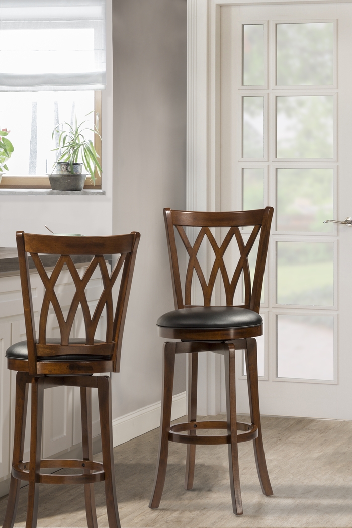 Southdale Cherry Swivel Barstool - Thumbnail - Image 2