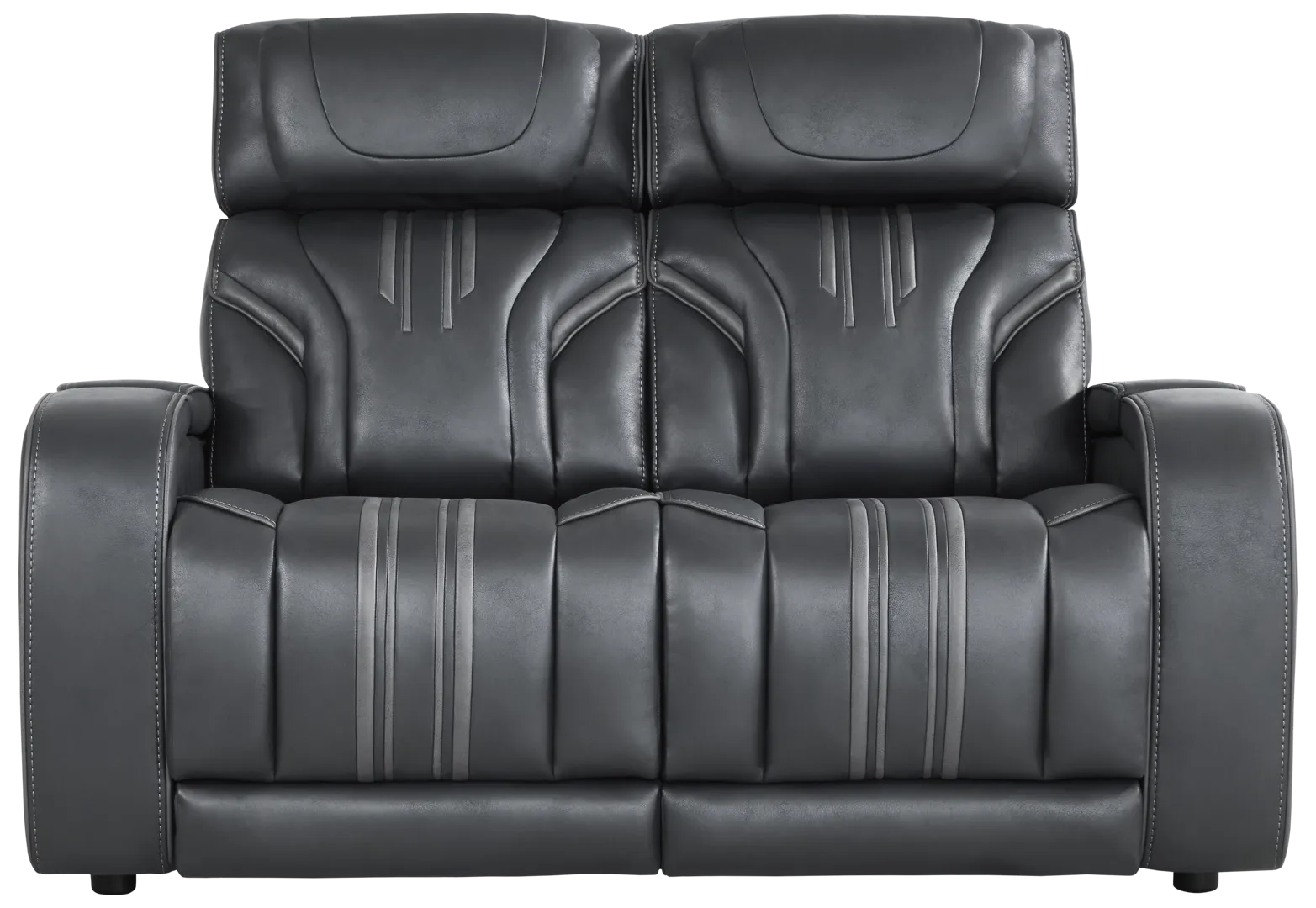 navy stationary loveseat