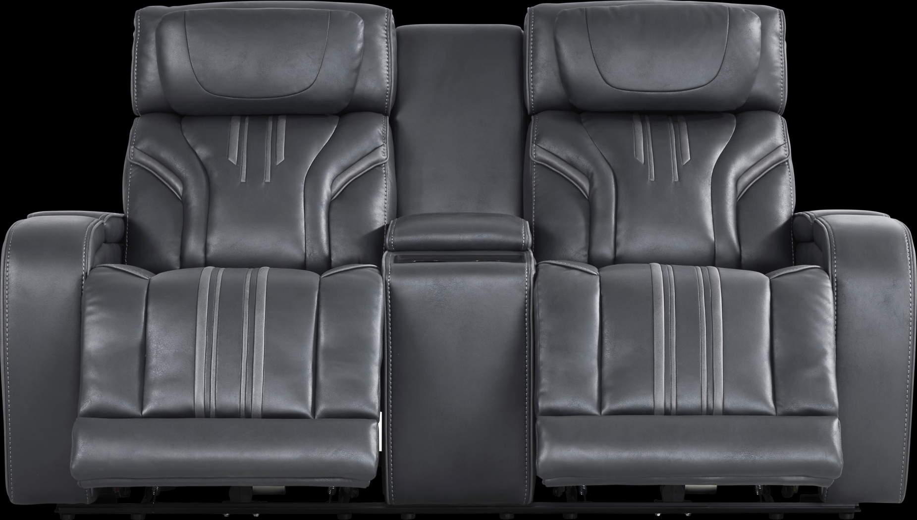 Southlake Navy 8 Pc Triple Power Reclining Living Room - Thumbnail - Image 11