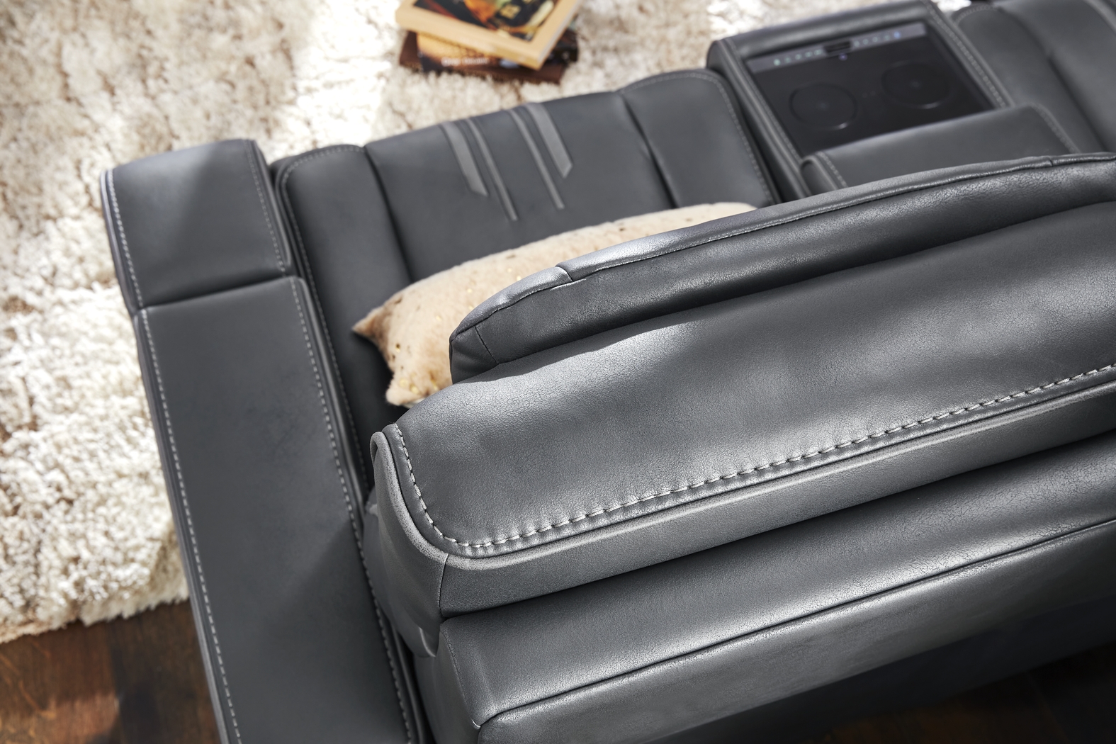 Southlake Navy 8 Pc Triple Power Reclining Living Room - Thumbnail - Image 16