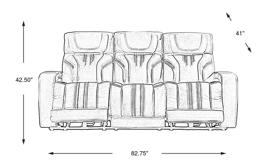 Dimension Image. Please refer to the Dimension Tab on this page for dimension details.