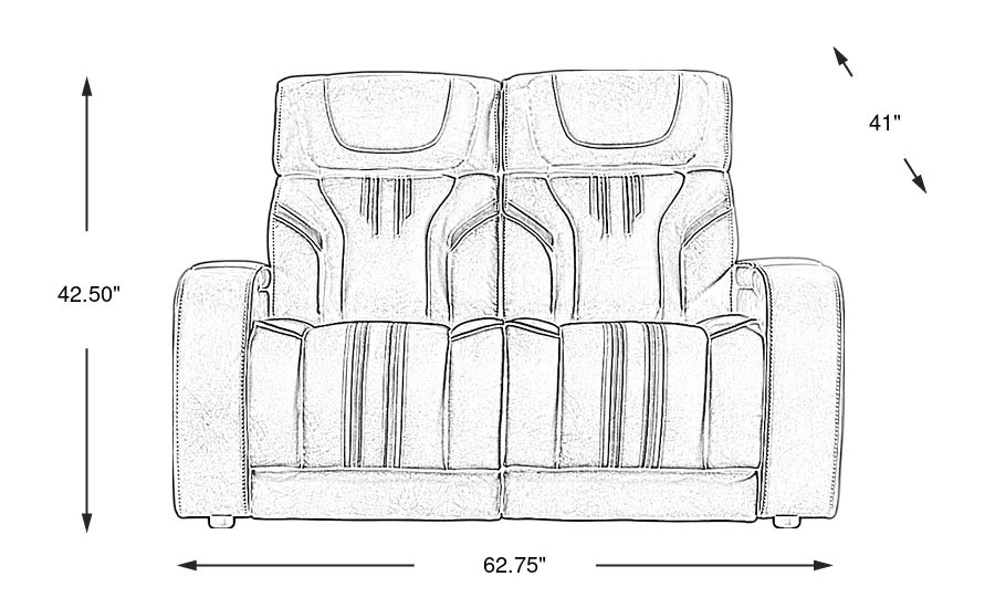 Dimension Image. Please refer to the Dimension Tab on this page for dimension details.