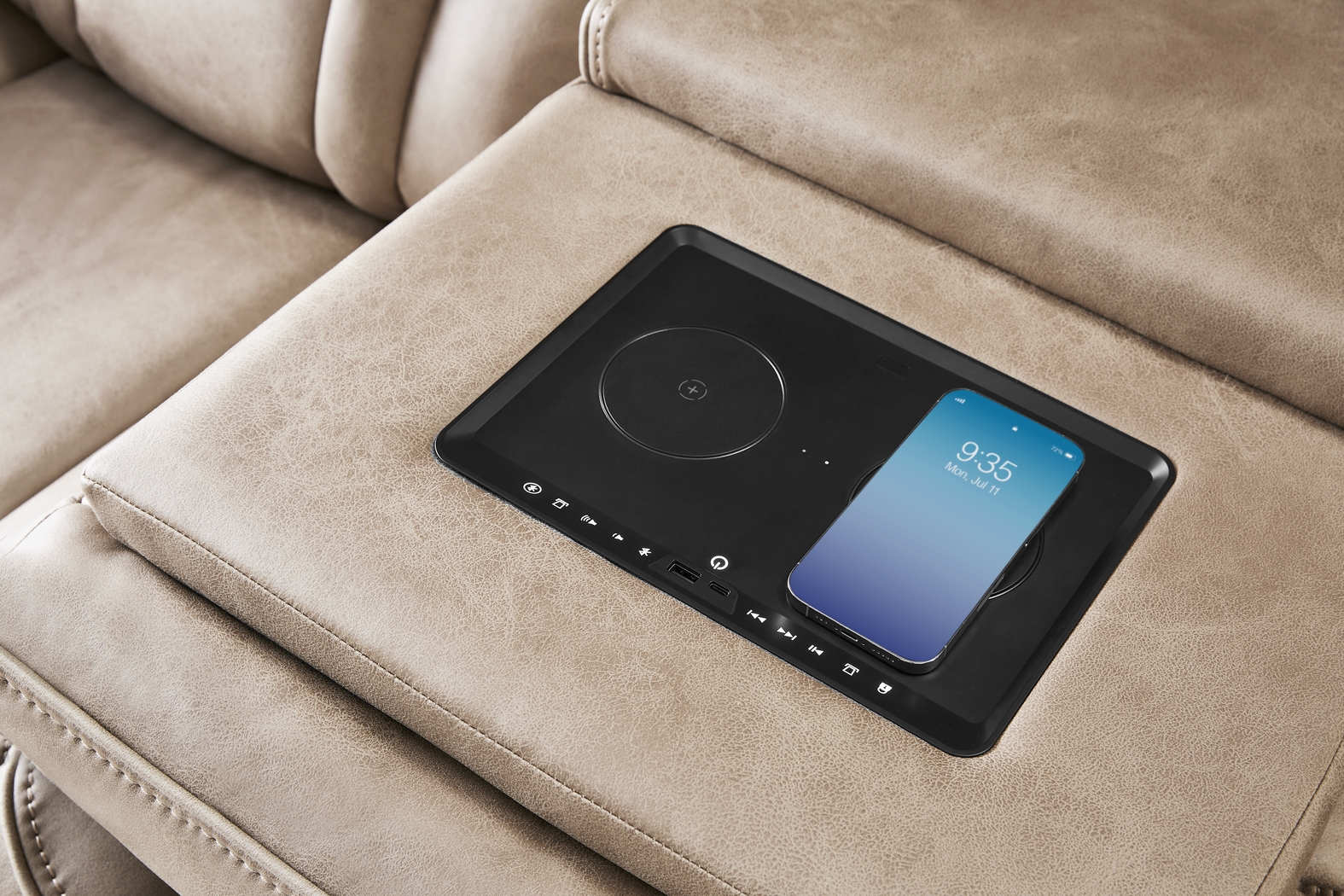 Southlake Sand 6 Pc Living Room with Triple Power Reclining Sofa - Thumbnail - Image 5