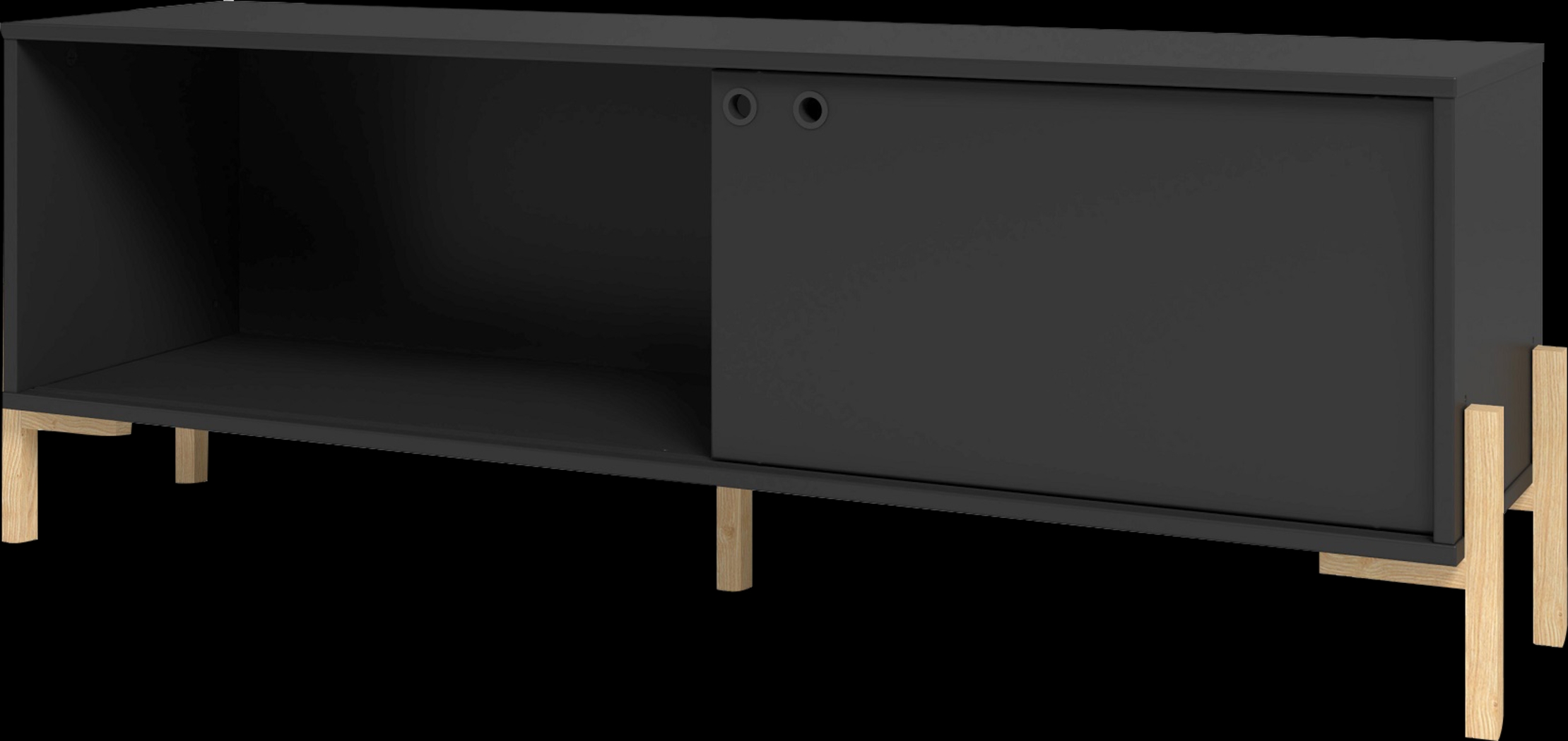 Southmont Black 55 in. Console - Thumbnail - Image 1