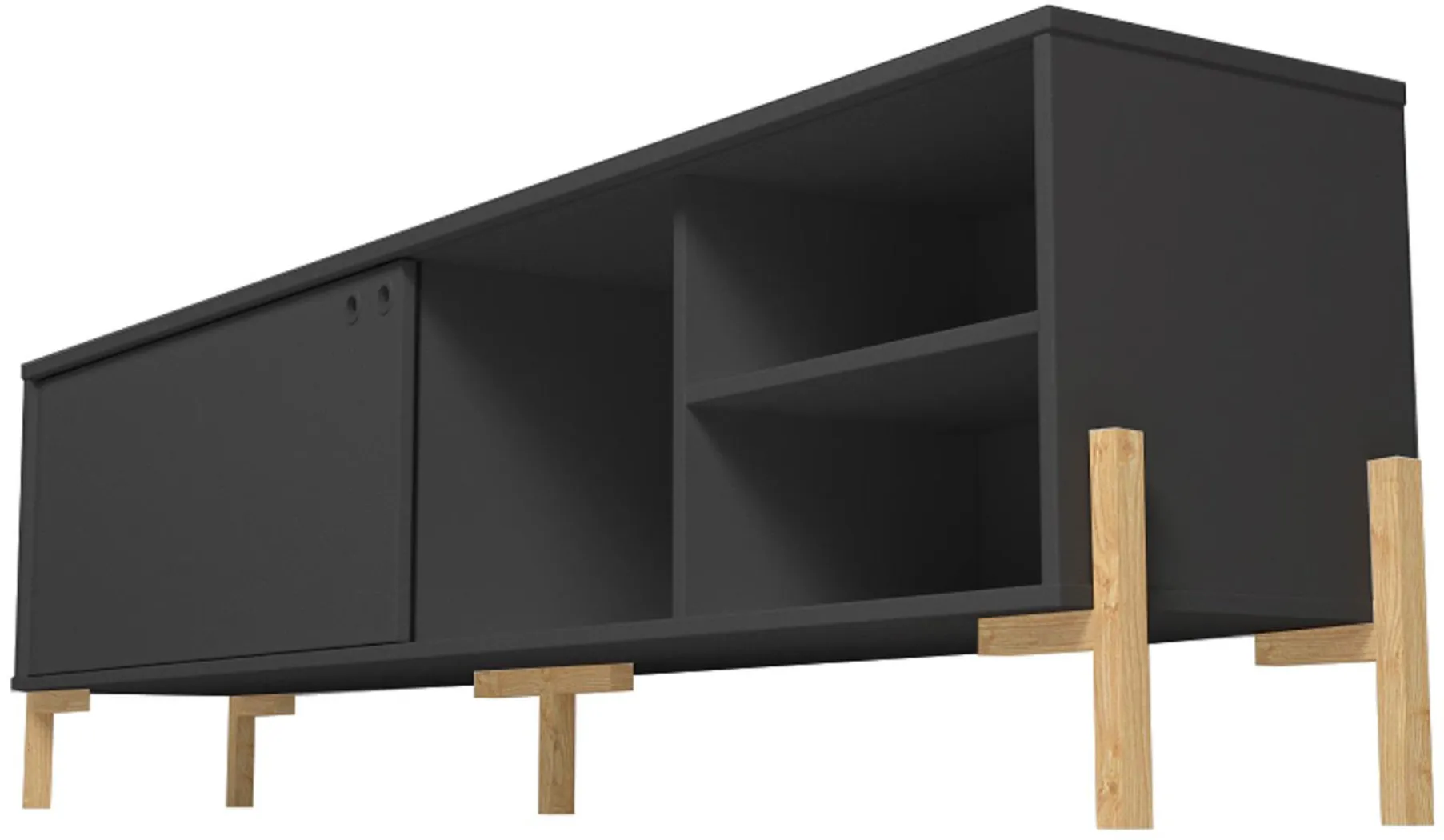 Southmont Black 73 in. Console - Thumbnail - Image 3