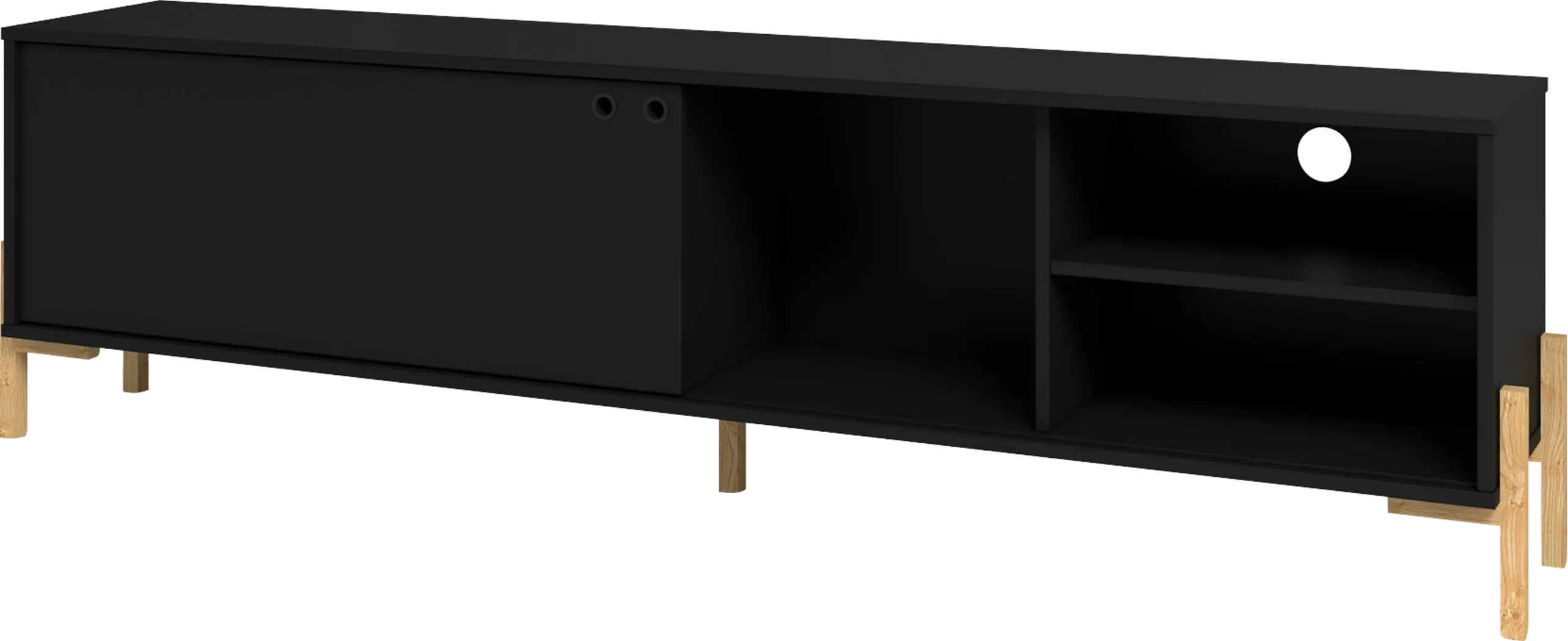 Southmont Black 73 in. Console - Thumbnail - Image 1