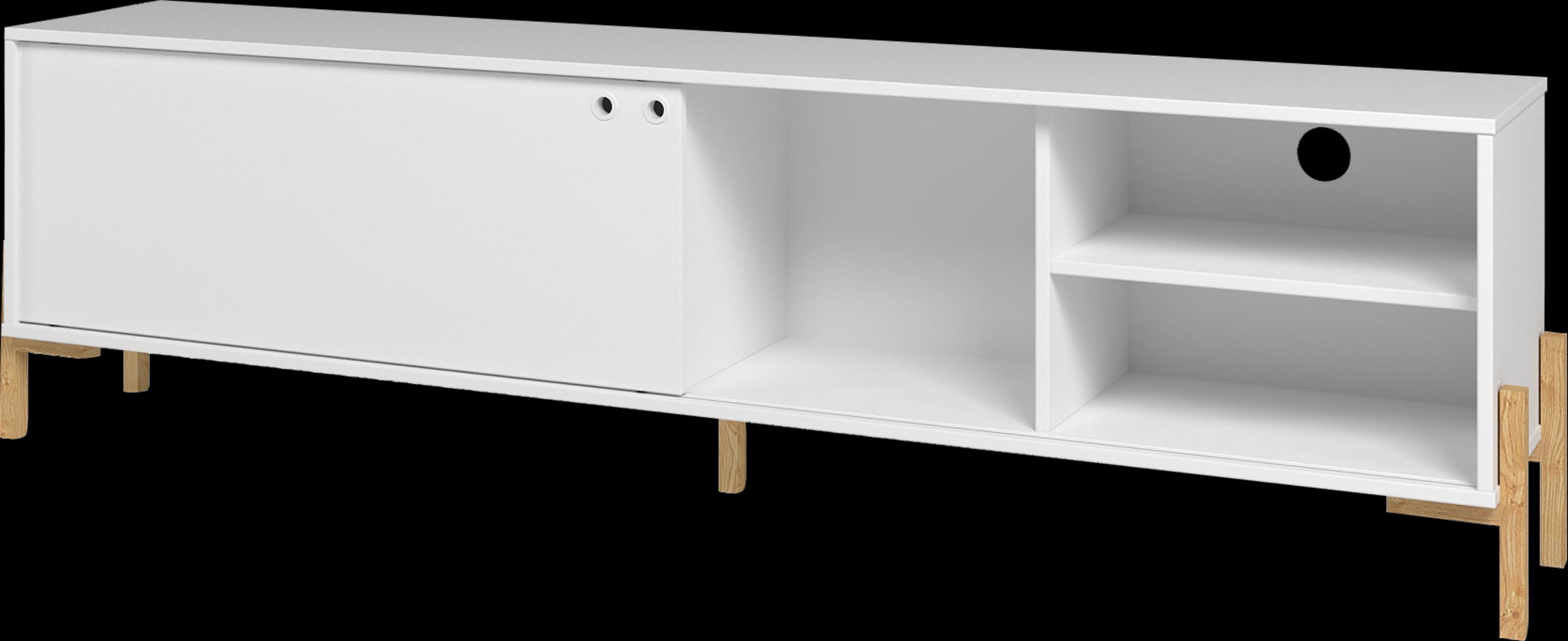 Southmont White 73 in. Console - Thumbnail - Image 1