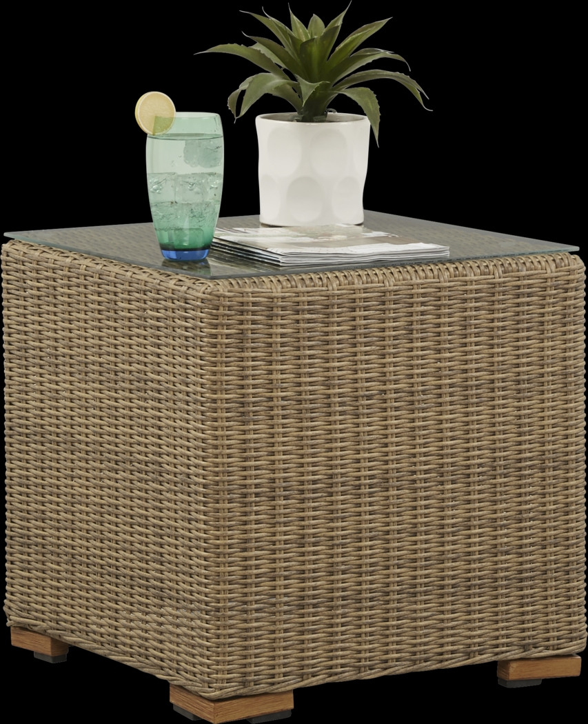 Southport Tan Outdoor End Table - Thumbnail - Image 2