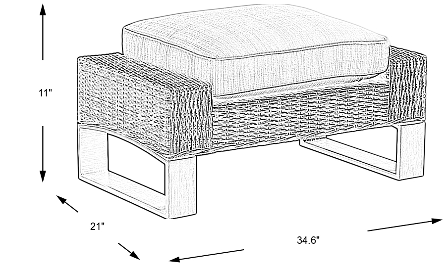 Dimension Image. Please refer to the Dimension Tab on this page for dimension details.