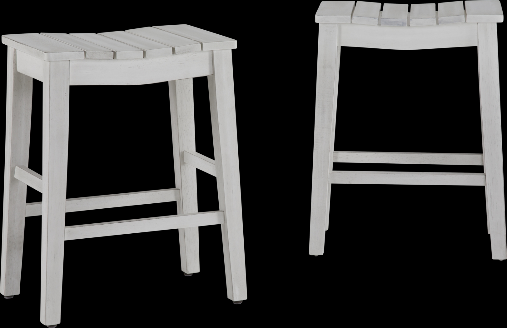 Southrun White Counter Stool, Set of 2 - Thumbnail - Image 1