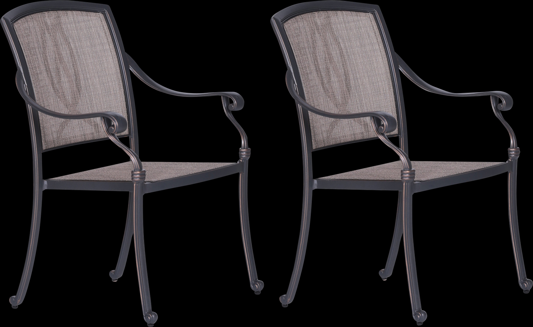 Sovana Gunmetal 5 Pc Outdoor Round Dining Set - Thumbnail - Image 2