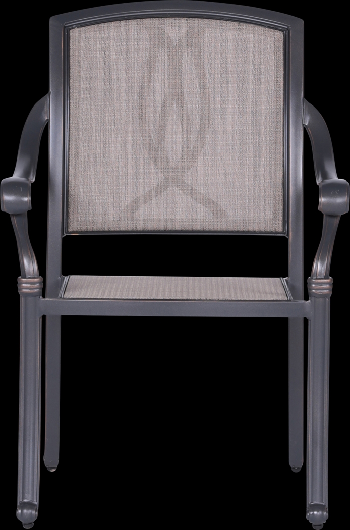 Sovana Gunmetal 5 Pc Outdoor Round Dining Set - Thumbnail - Image 3