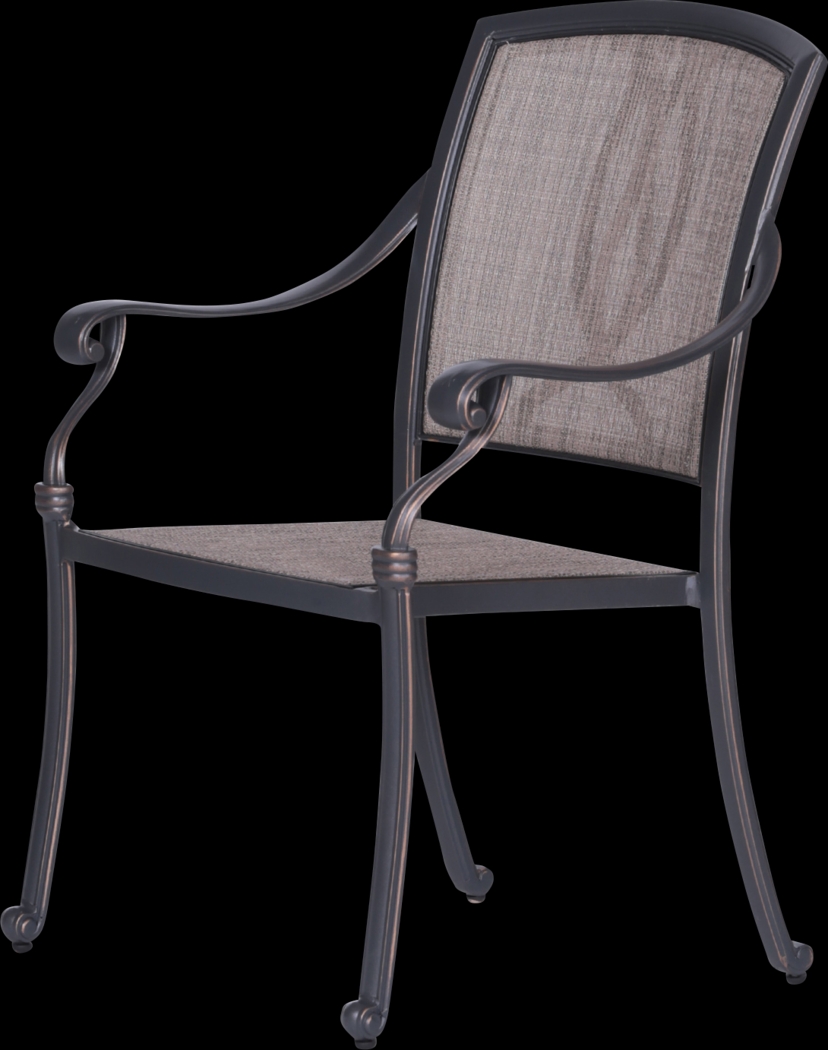 Sovana Gunmetal 5 Pc Outdoor Round Dining Set - Thumbnail - Image 4