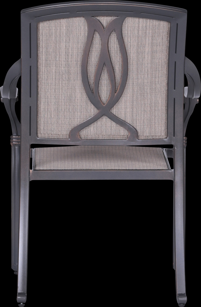 Sovana Gunmetal 5 Pc Outdoor Round Dining Set - Thumbnail - Image 7