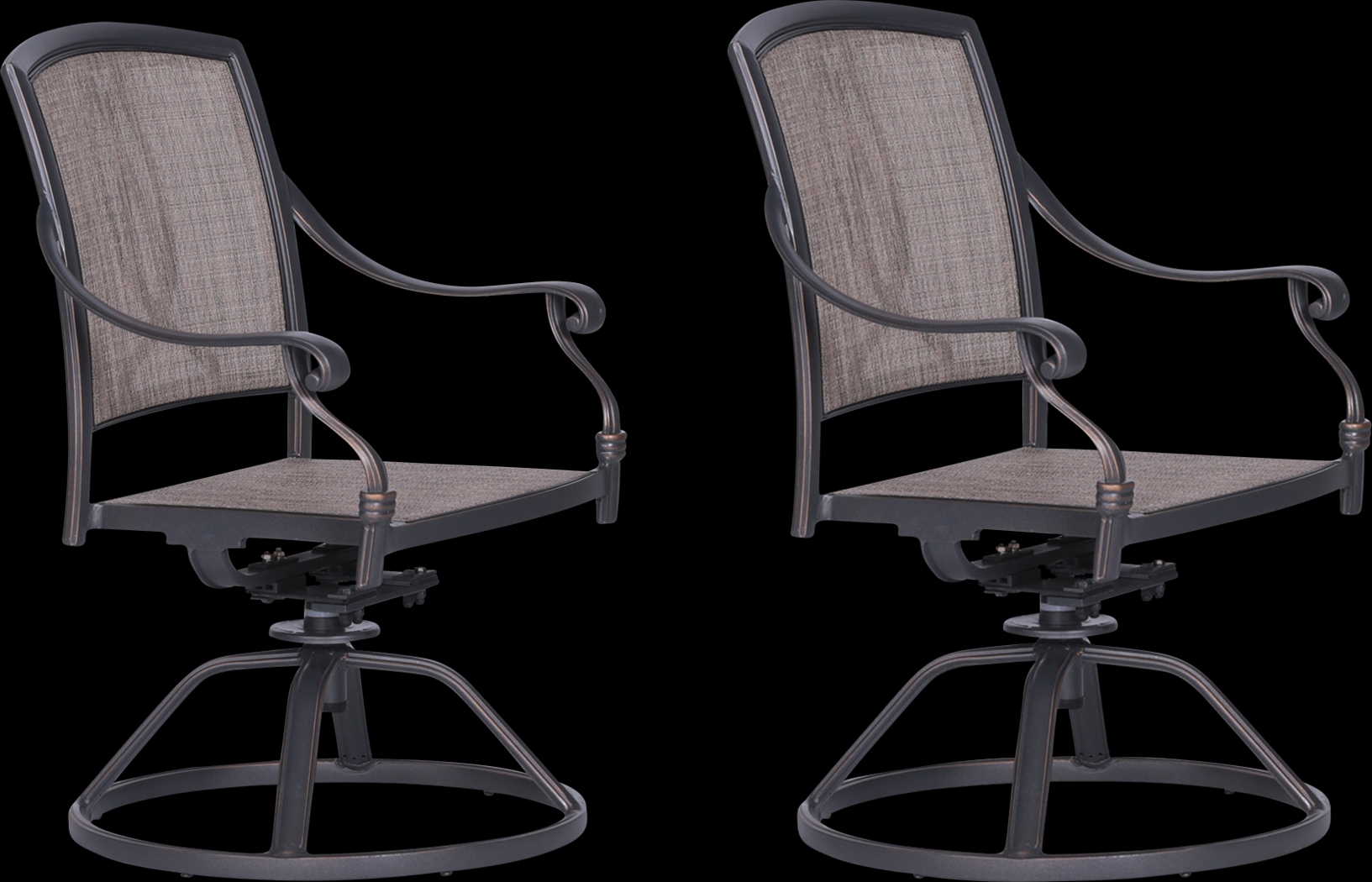 Sovana Gunmetal 5 Pc Outdoor Round Dining Set - Thumbnail - Image 2