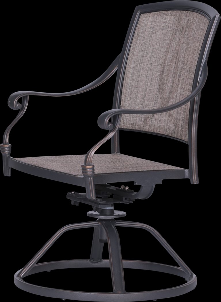 Sovana Gunmetal 5 Pc Outdoor Round Dining Set - Thumbnail - Image 4