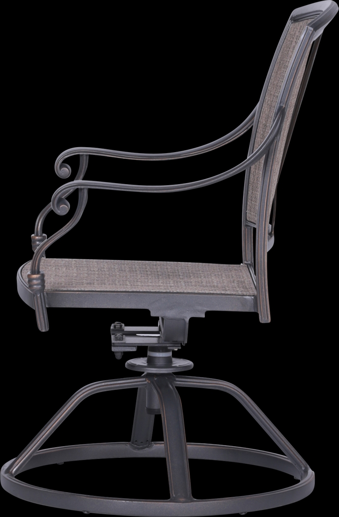 Sovana Gunmetal 5 Pc Outdoor Round Dining Set - Thumbnail - Image 5