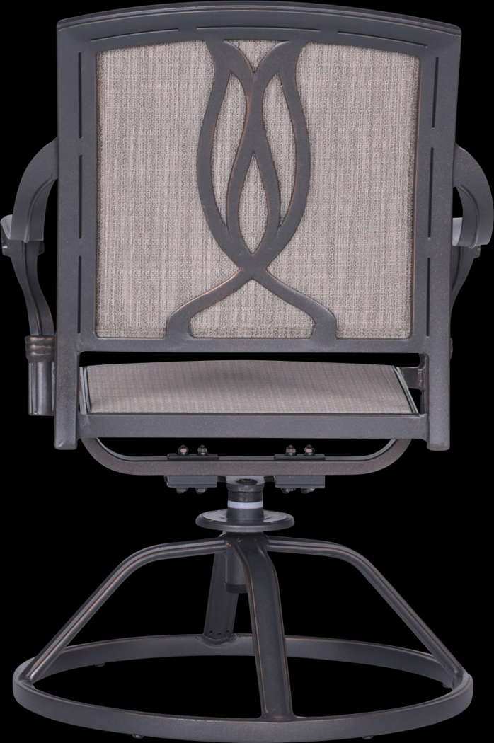 Sovana Gunmetal 5 Pc Outdoor Round Dining Set - Thumbnail - Image 7