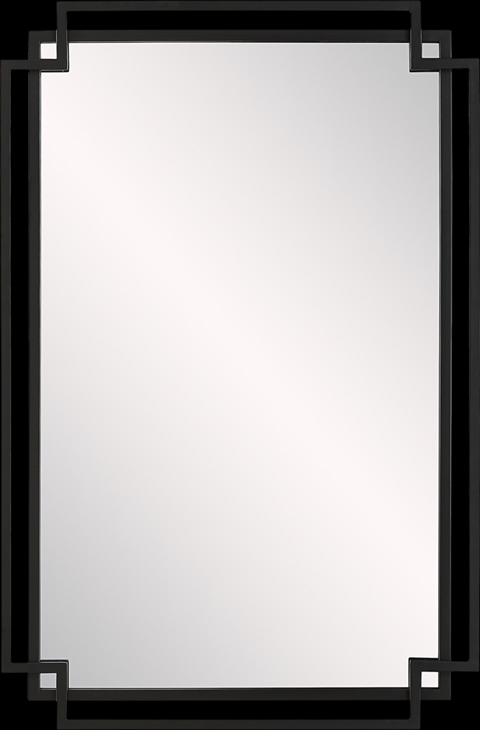 Soyeon Black Wall Mirror - Thumbnail - Image 1