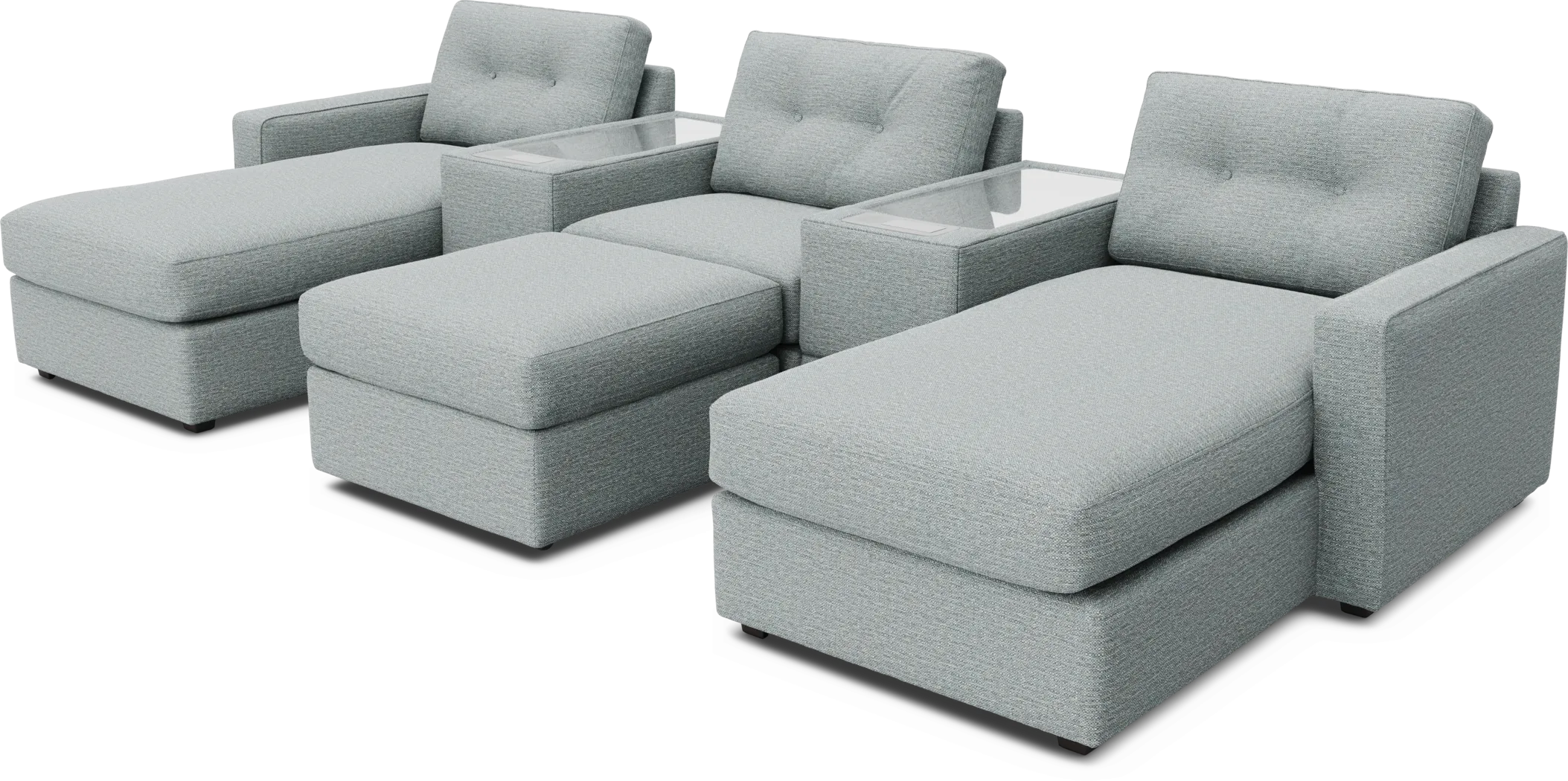 Spa 6 Pc ModularOne with Media Consoles - Thumbnail - Image 1
