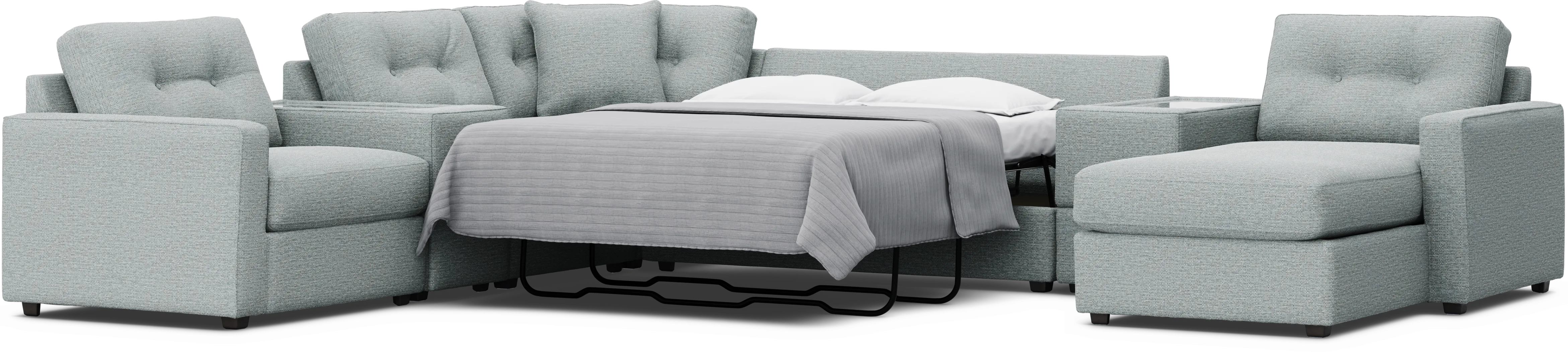 Spa 7 Pc ModularOne Gel Foam Sleeper - Thumbnail - Image 4