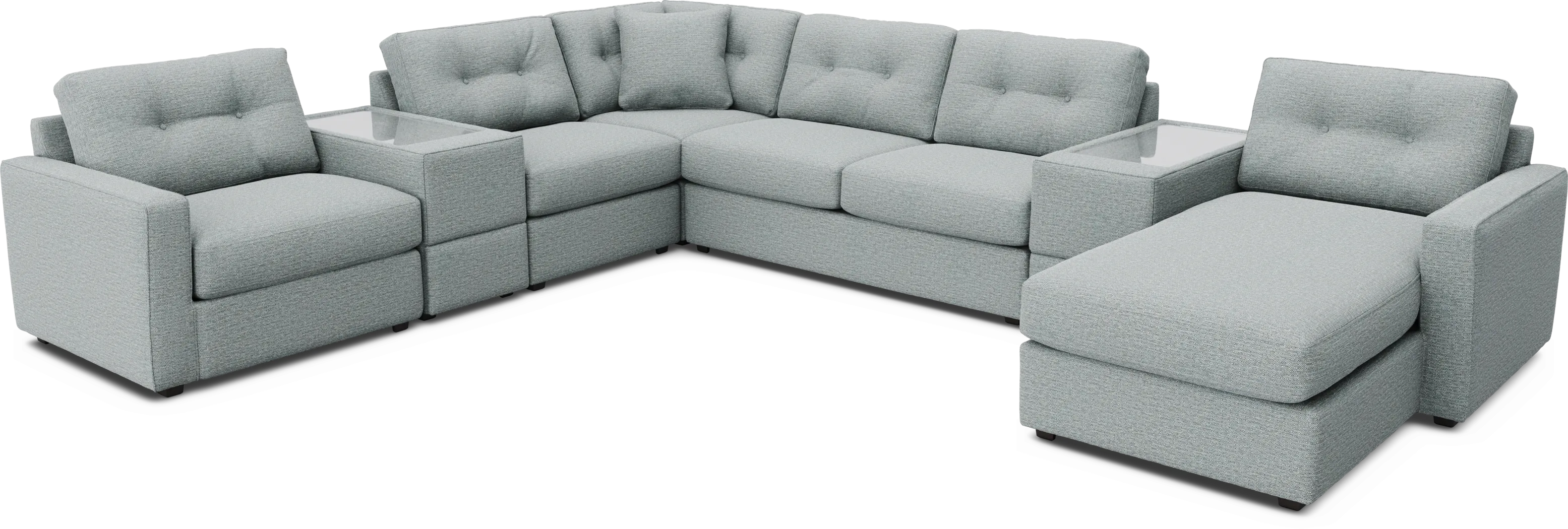 Spa 7 Pc ModularOne Gel Foam Sleeper - Thumbnail - Image 1
