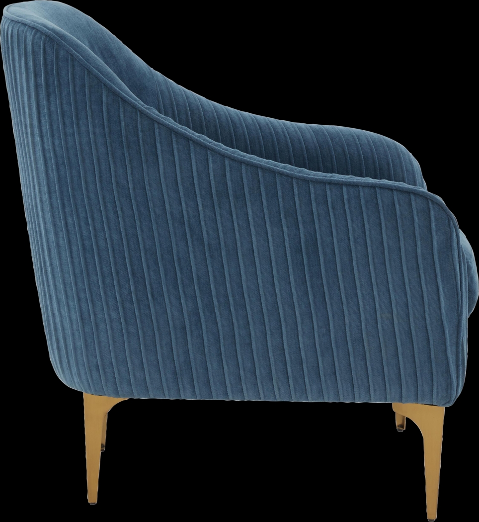 Spahrs Blue Accent Chair - Thumbnail - Image 3