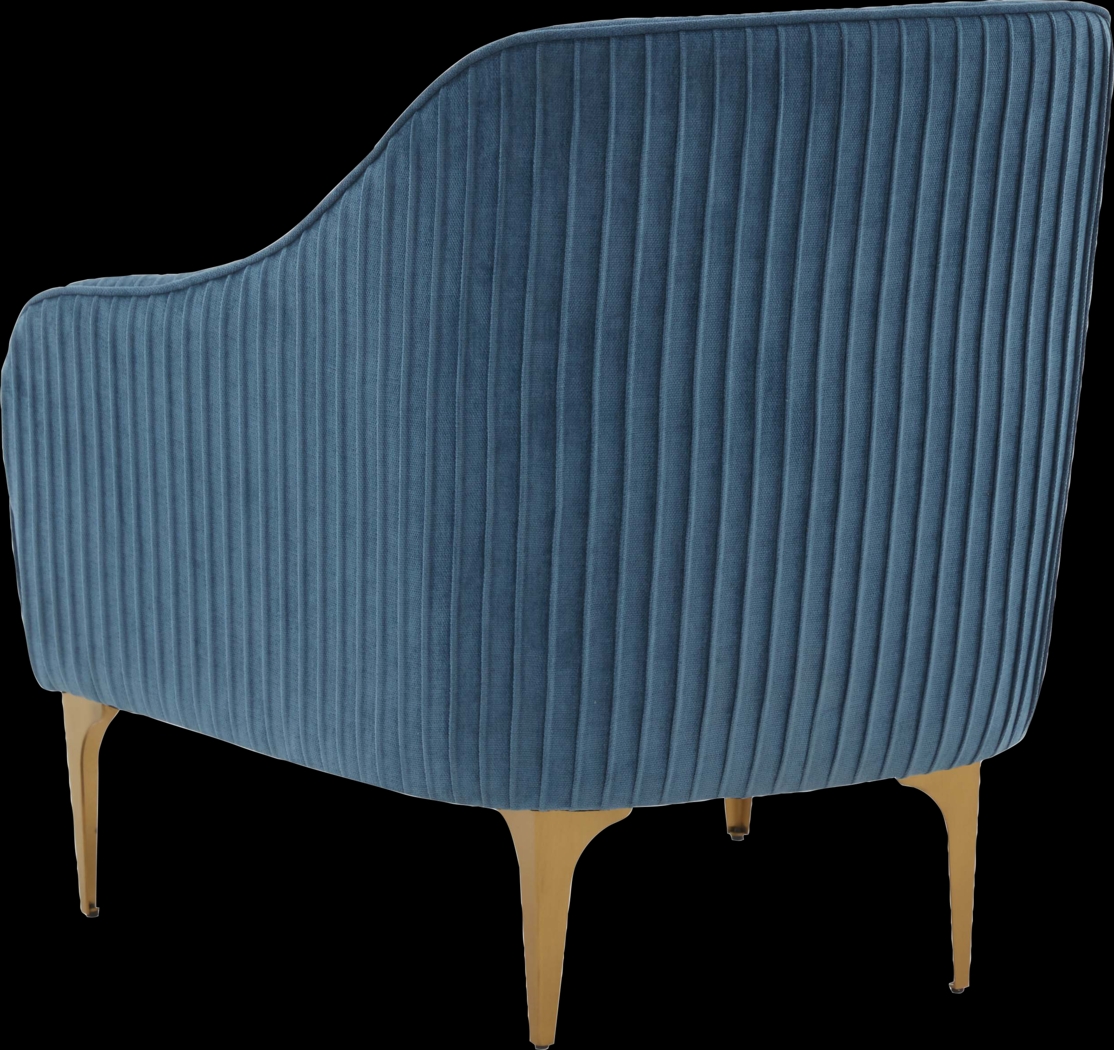 Spahrs Blue Accent Chair - Thumbnail - Image 5