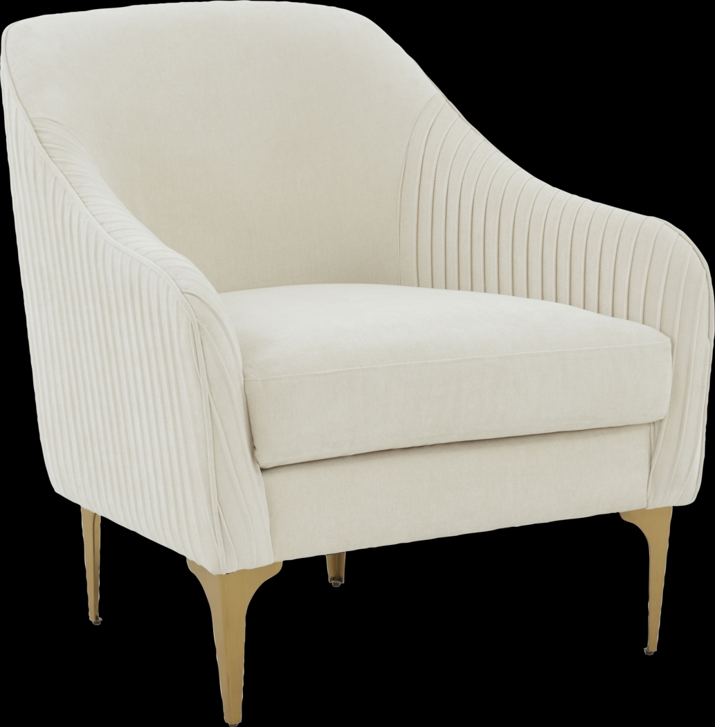 Spahrs Cream Accent Chair - Thumbnail - Image 1