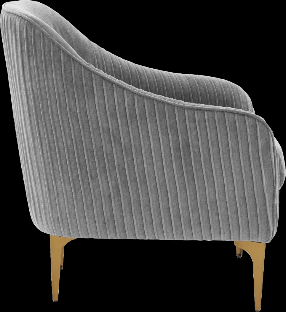 Spahrs Gray Accent Chair - Thumbnail - Image 3