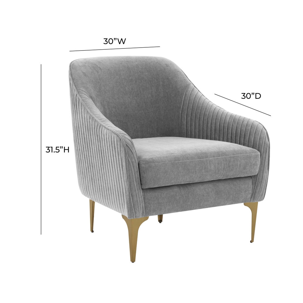 Spahrs Gray Accent Chair - Thumbnail - Image 6