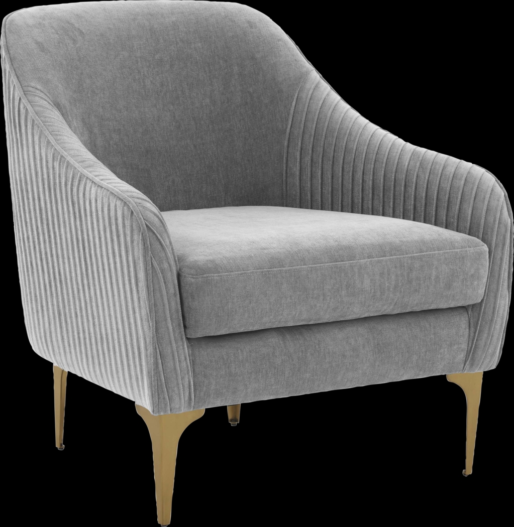 Spahrs Gray Accent Chair - Thumbnail - Image 1