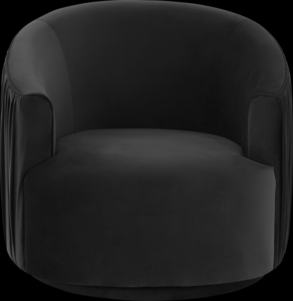 Spandra Black Accent Chair - Thumbnail - Image 2