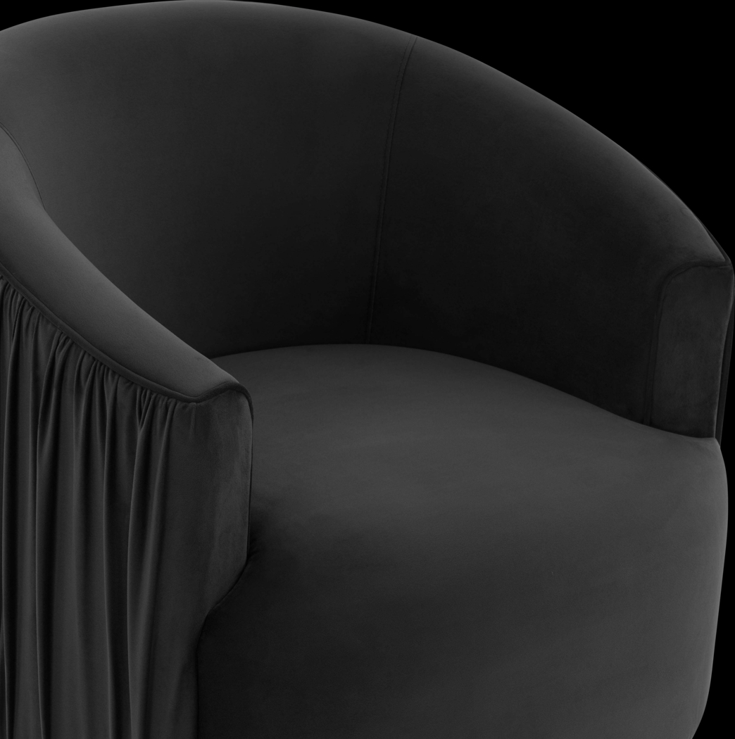 Spandra Black Accent Chair - Thumbnail - Image 4