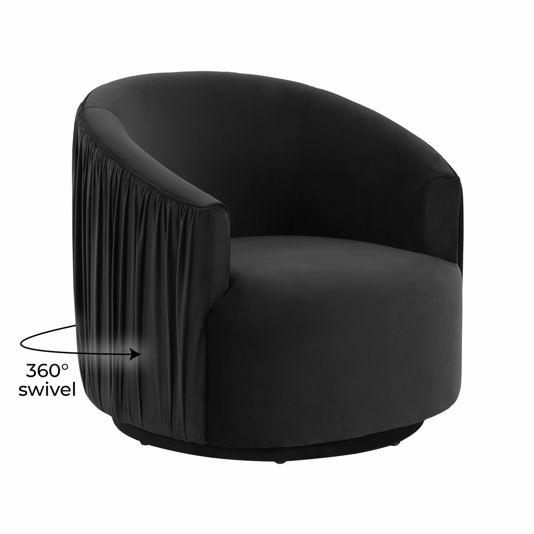 Spandra Black Accent Chair - Thumbnail - Image 6