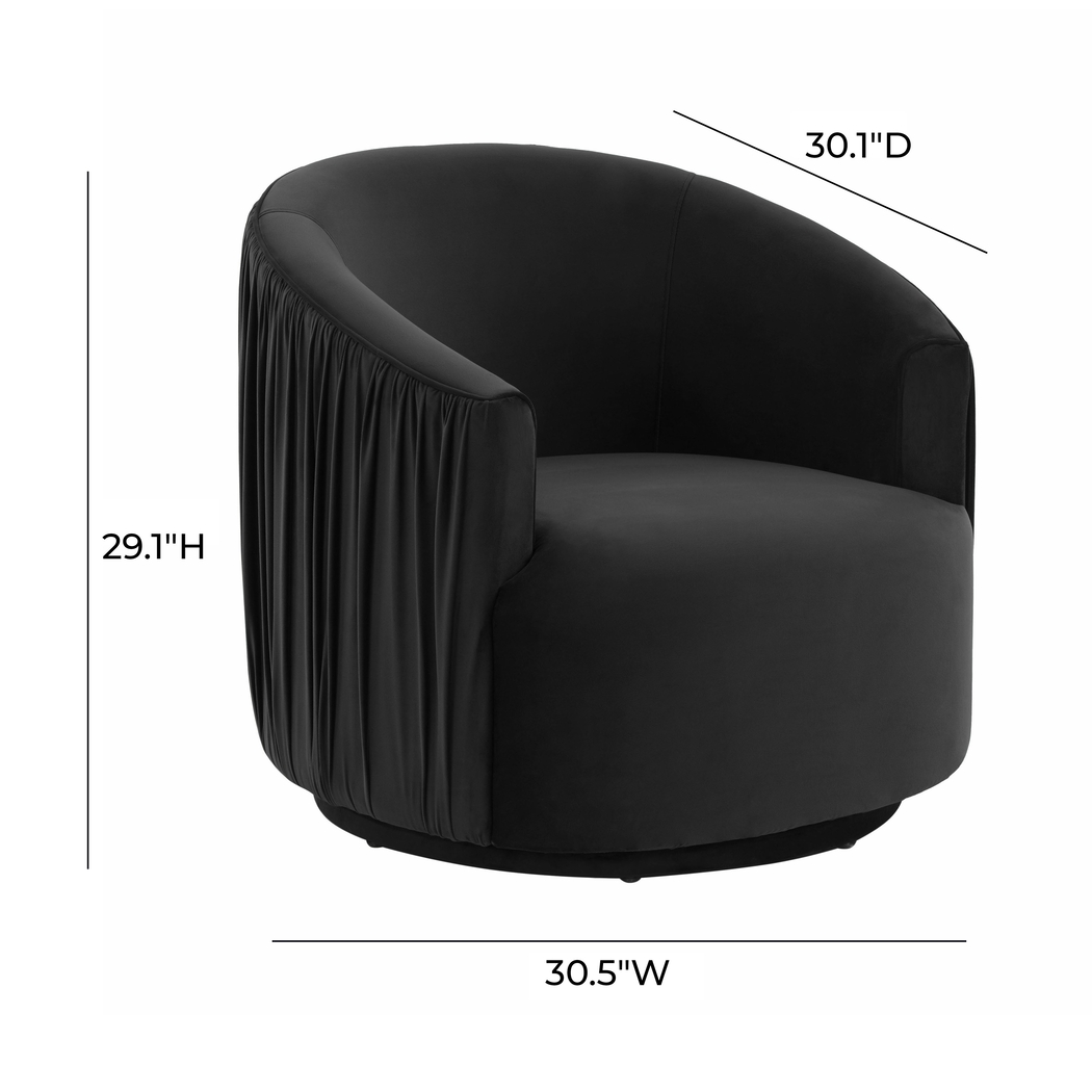 Spandra Black Accent Chair - Thumbnail - Image 7
