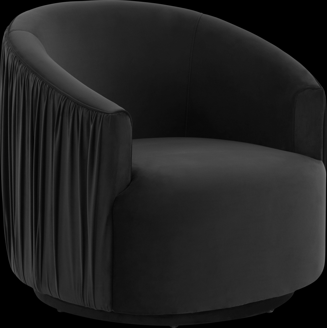 Spandra Black Accent Chair - Thumbnail - Image 1