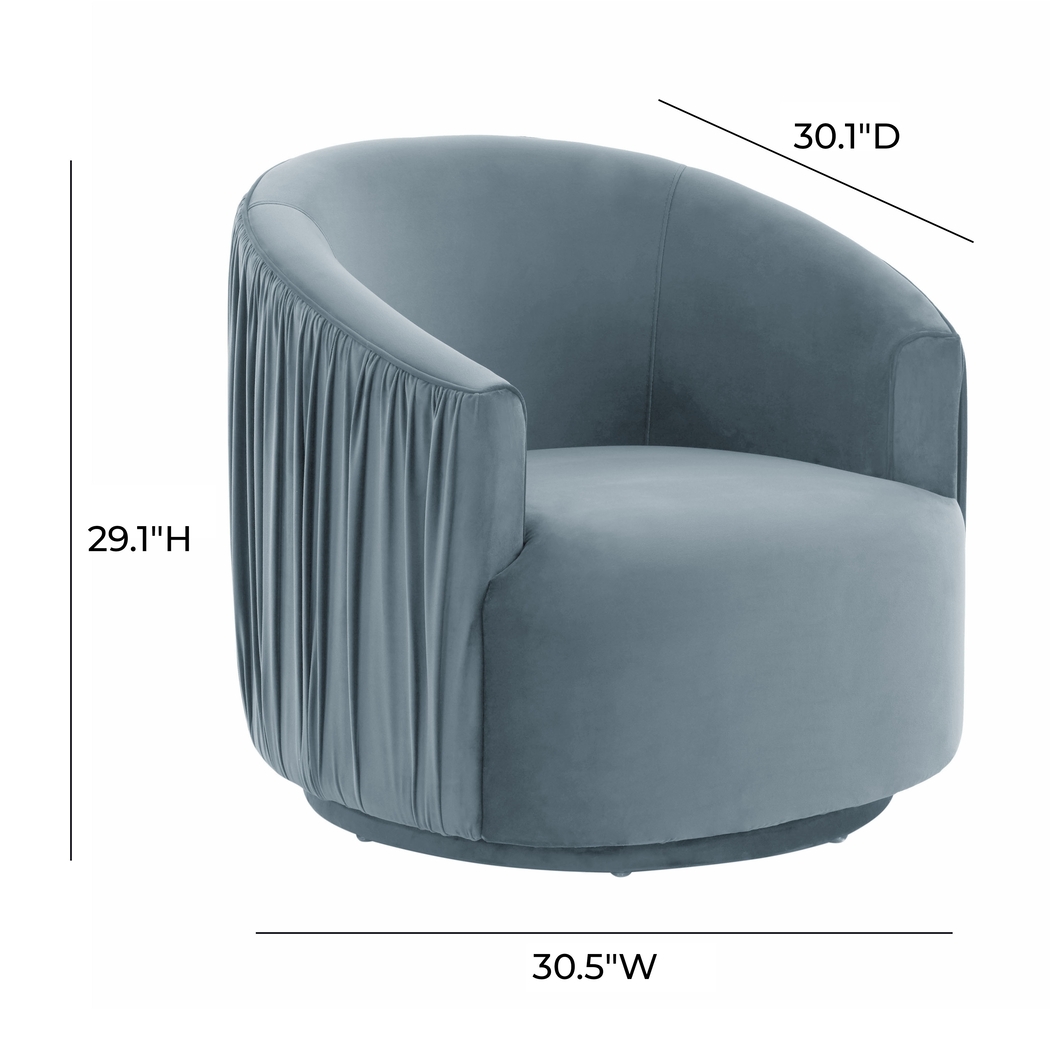 Spandra Blue Accent Chair - Thumbnail - Image 7