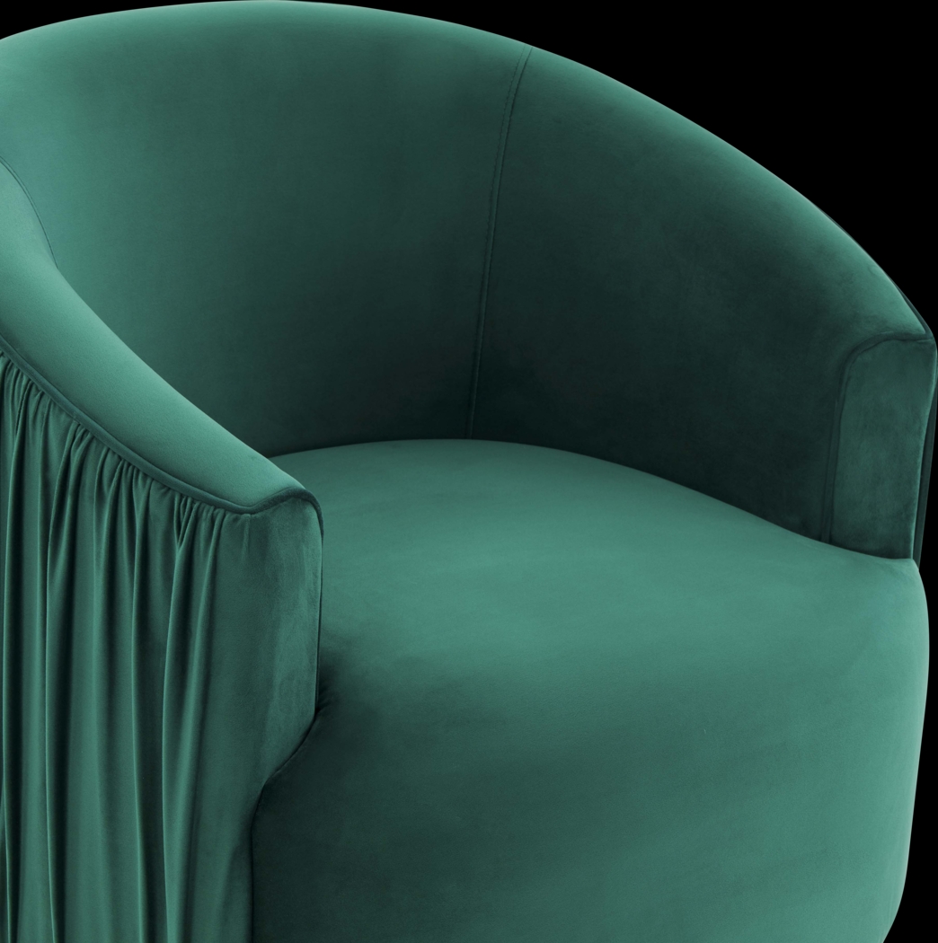Spandra Green Accent Chair - Thumbnail - Image 4
