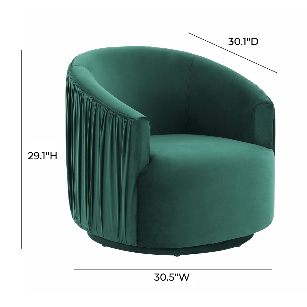 Spandra Green Accent Chair - Thumbnail - Image 7