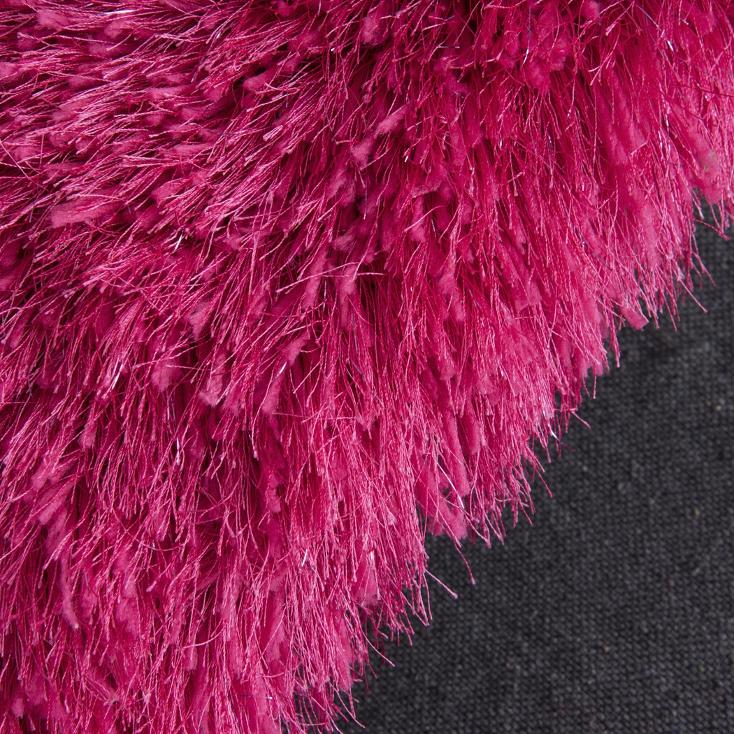 Sparkle Shag Hot Pink 4' x 6' Rug - Thumbnail - Image 2