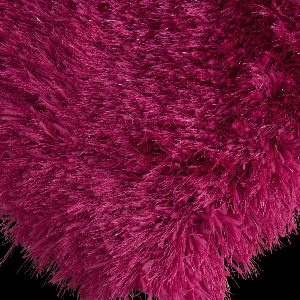Sparkle Shag Hot Pink 4' x 6' Rug - Thumbnail - Image 3