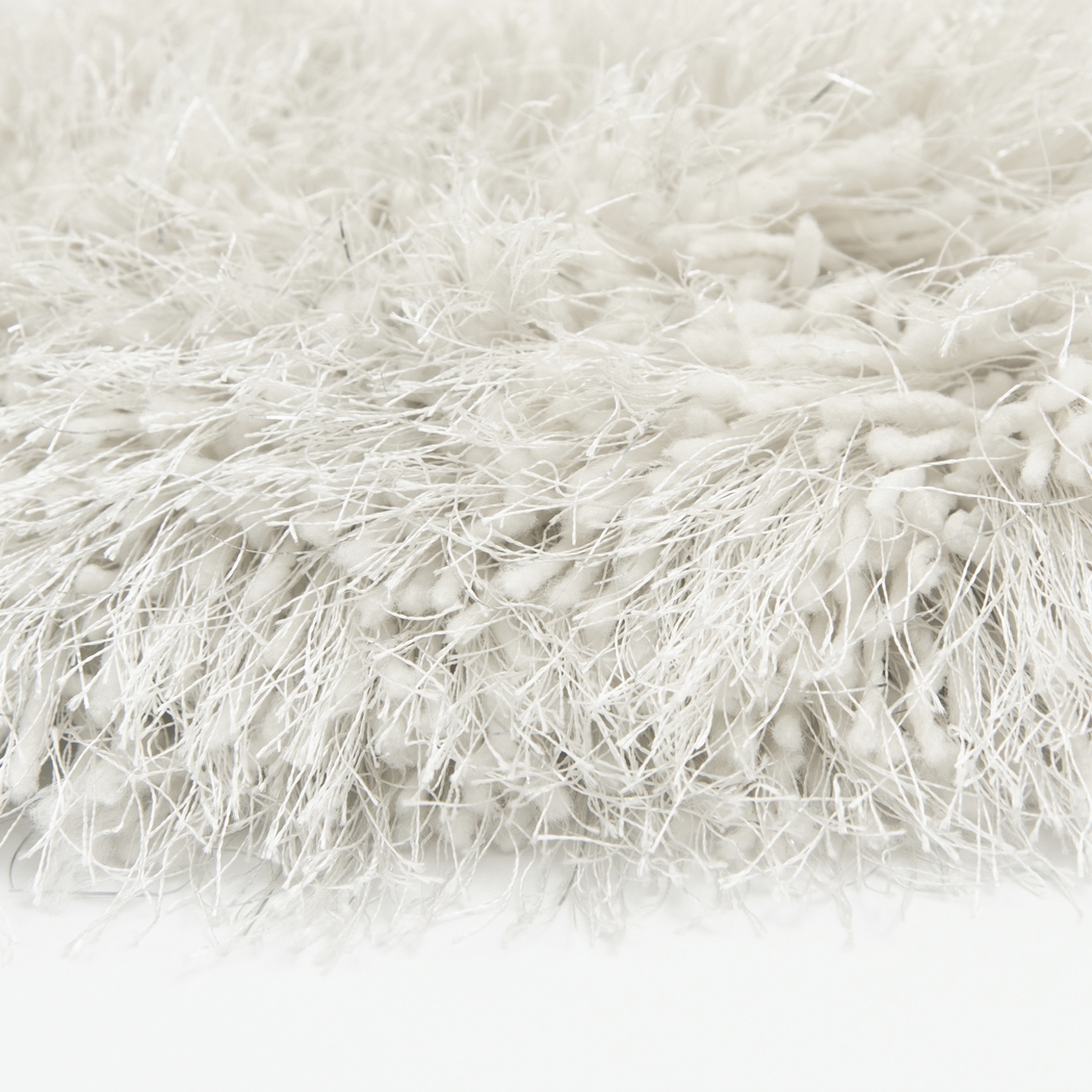 Sparkle Shag Ivory-Silver 7'8 x 9'5 Rug - Thumbnail - Image 4