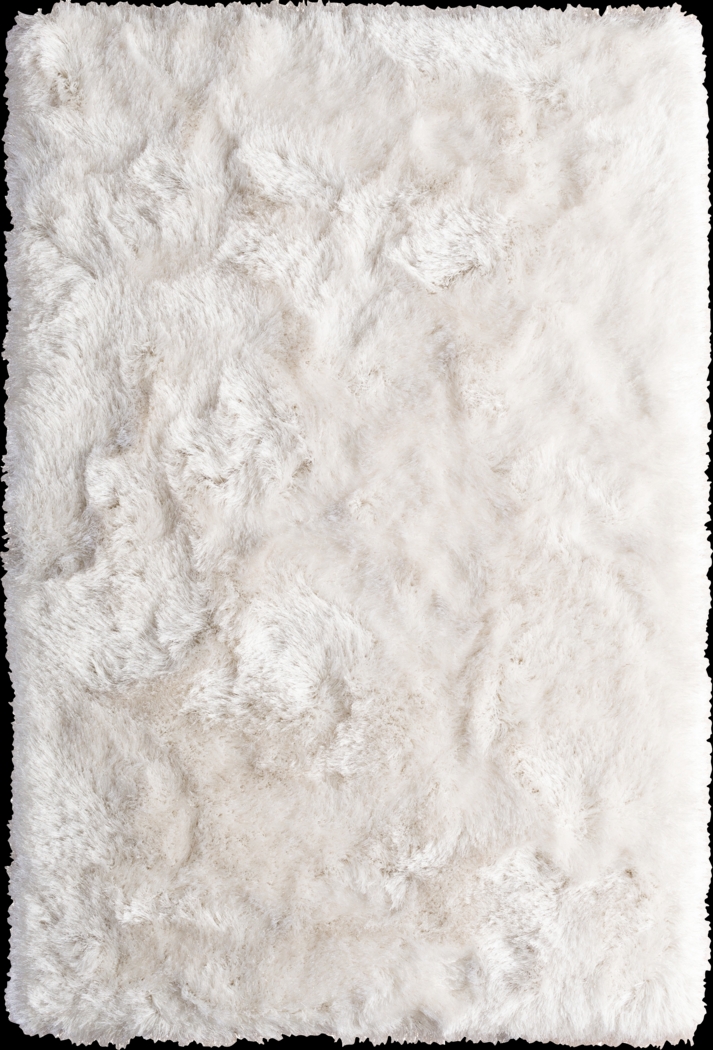 Sparkle Shag Ivory-Silver 7'8 x 9'5 Rug - Thumbnail - Image 1
