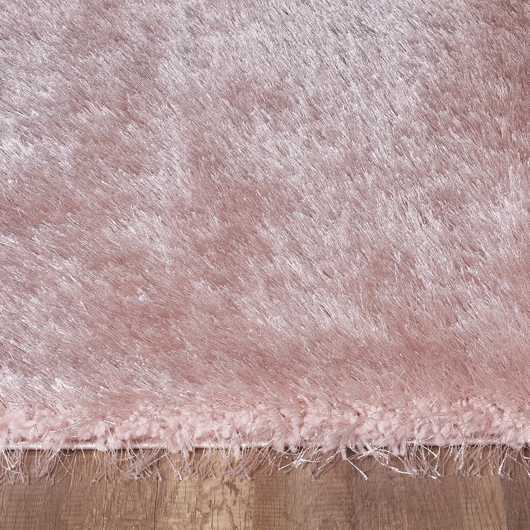 Sparkle Shag Pink 4'4 x 6'9 Rug - Thumbnail - Image 3