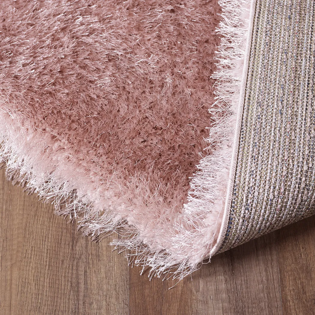 Sparkle Shag Pink 4'4 x 6'9 Rug - Thumbnail - Image 4