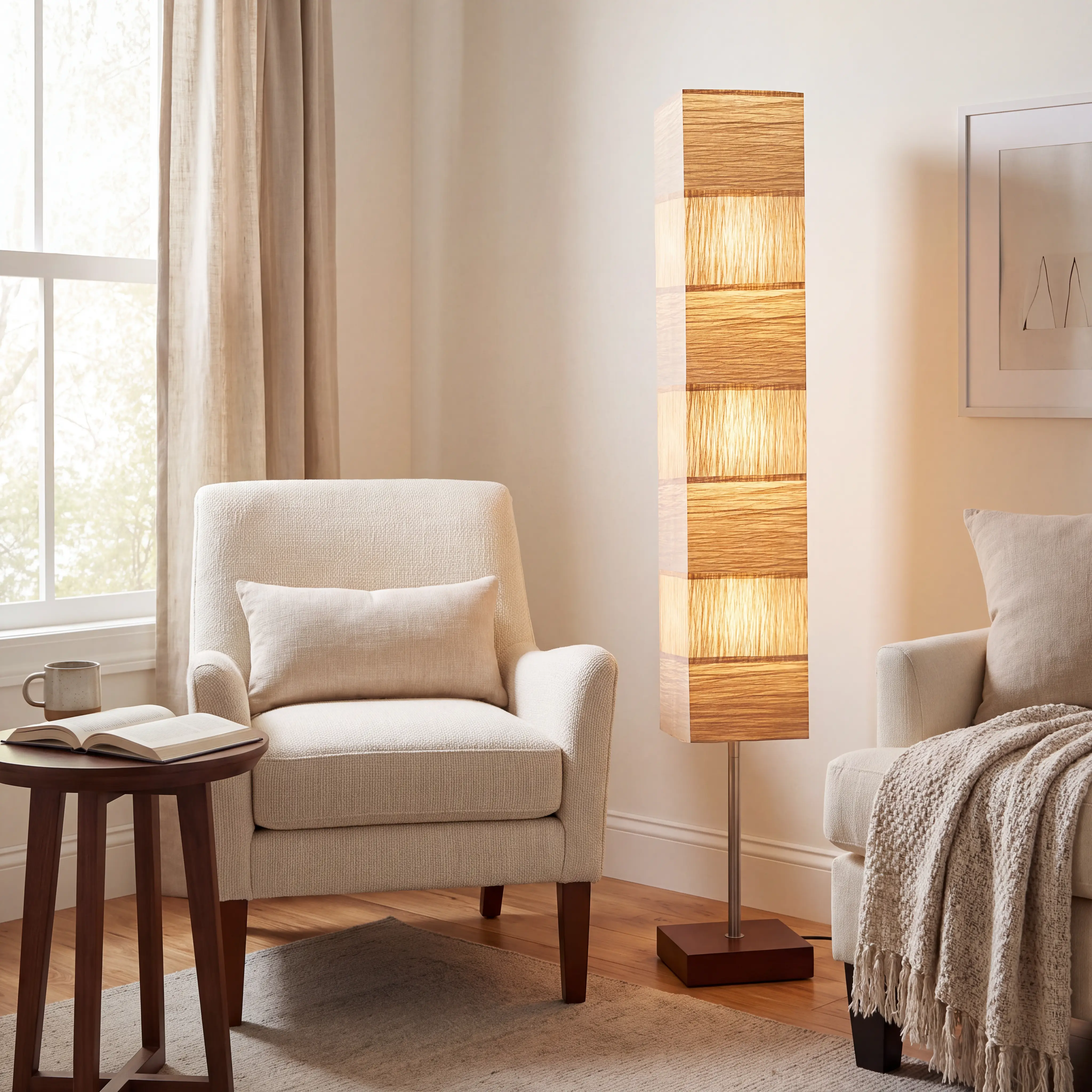 Sparling Walnut Floor Lamp - Thumbnail - Image 2