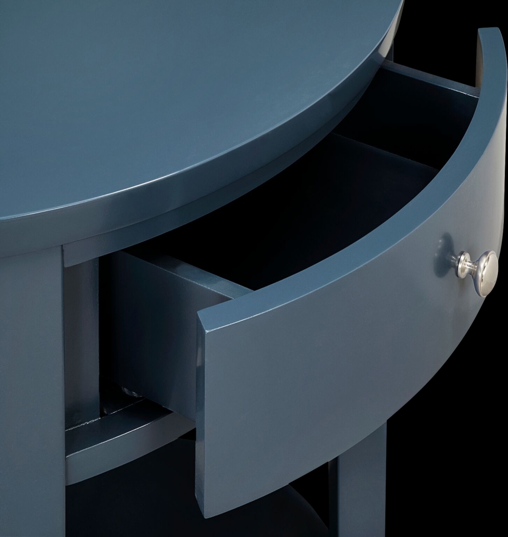 Spaulding Blue Accent Table - Thumbnail - Image 2