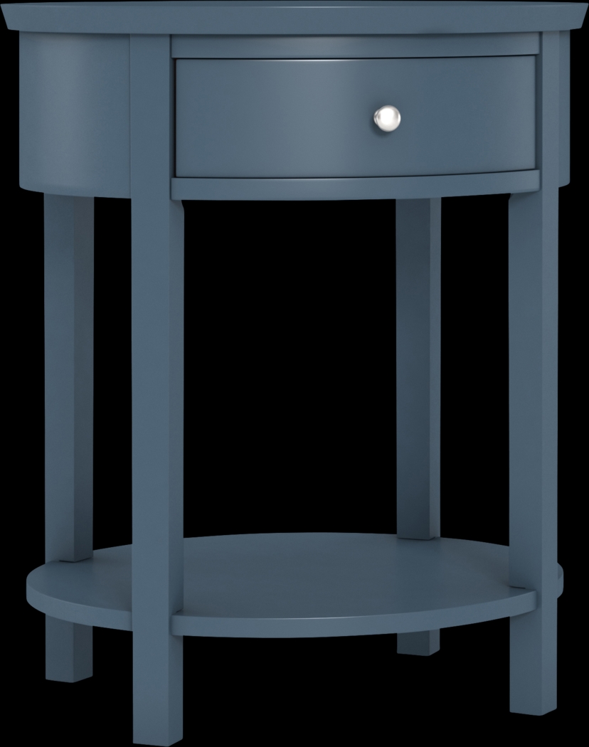 Spaulding Blue Accent Table - Thumbnail - Image 4